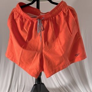 Speedo swim suit, orange, size L
